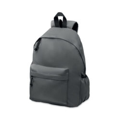 RPET basic rugzak met voorvak donkergrijs