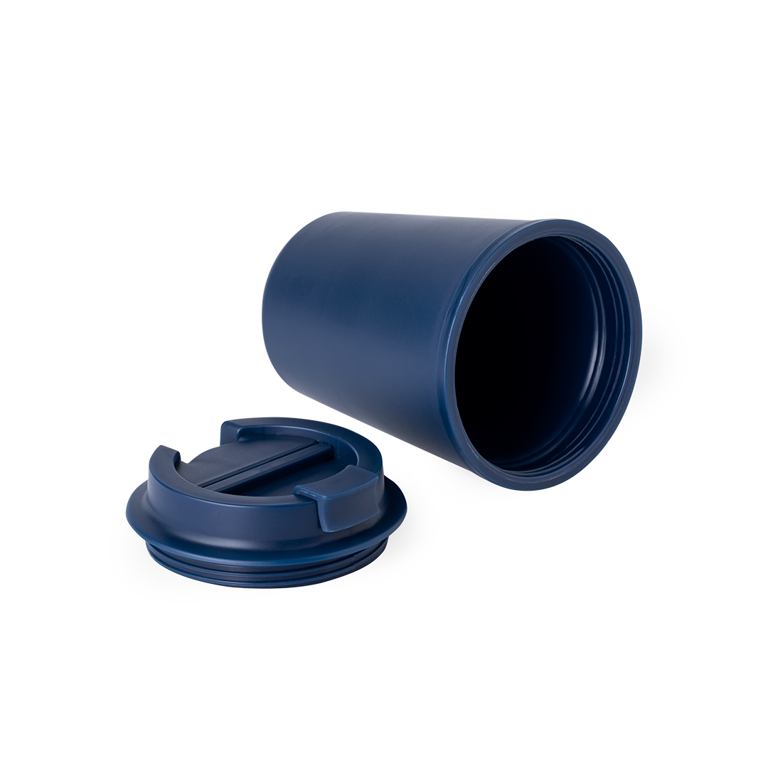 Dubbelwandige thermosbeker 300 ml blauw - Afbeelding 7