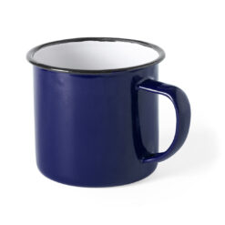 Mok retro metaal 380 ml blauw