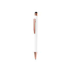 Stylus balpen aluminium wit/rosé goud