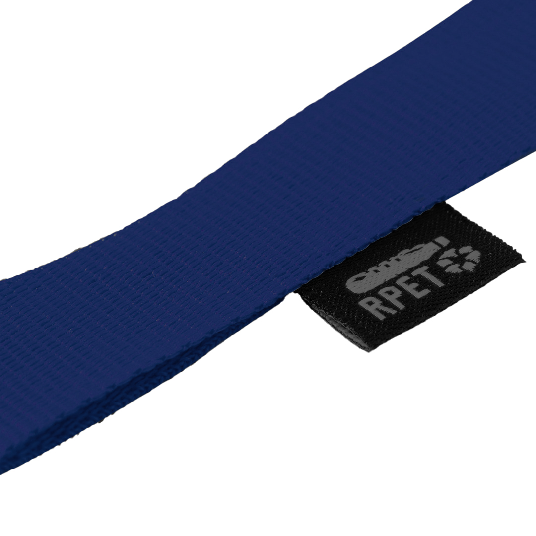 RPET keycord blauw, 10 stuks - Afbeelding 3