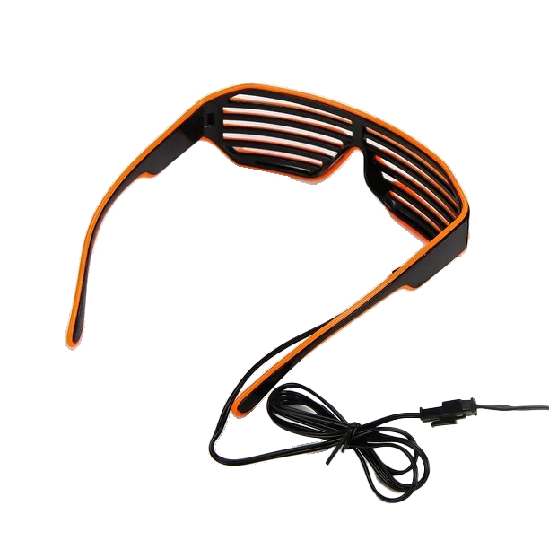 LED shutter bril oranje - Afbeelding 2