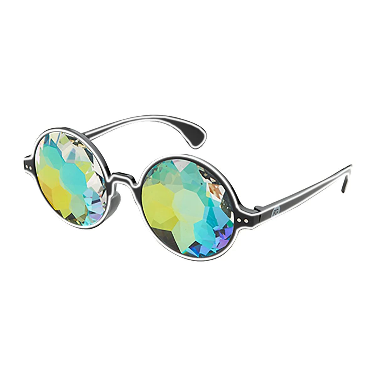 Caleidoscoop bril met LED wit - Afbeelding 4