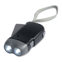 Knijpkat zaklamp 2 LED zwart