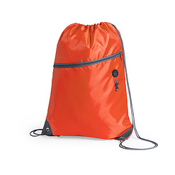 Rugzak met trekkoord en rits oranje