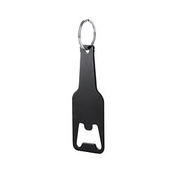 Bieropener sleutelhanger zwart