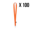 RPET keycord oranje, 100 stuks