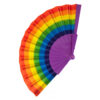 Festival handwaaier regenboog paars