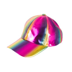 Regenboog pet metallic