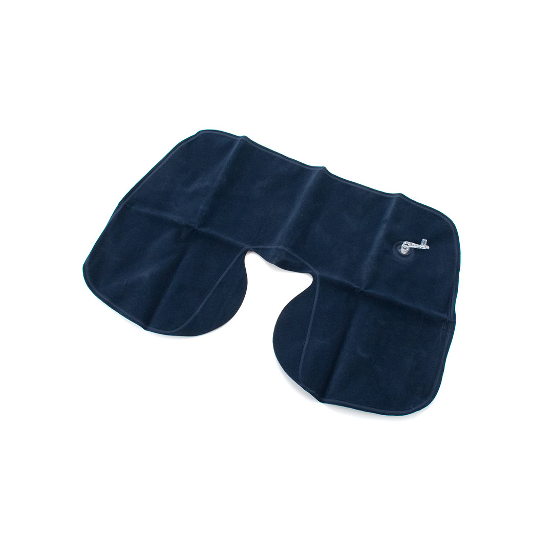 Opblaasbaar nekkussen blauw - Afbeelding 4