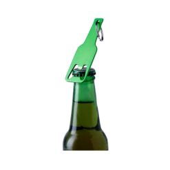 Alternative view of Bieropener sleutelhanger groen
