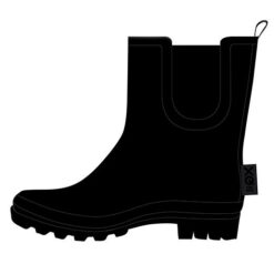 Regenlaarzen zwart laag model maat 38