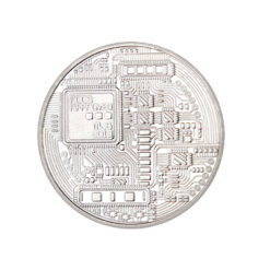 Alternative view of Bitcoin verzamelmunt zilver
