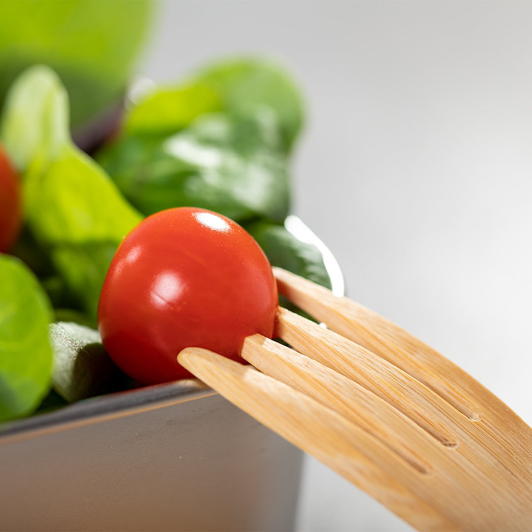 Bamboe lunchbox met bestek 600 ml - Afbeelding 9