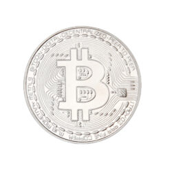 Bitcoin verzamelmunt zilver