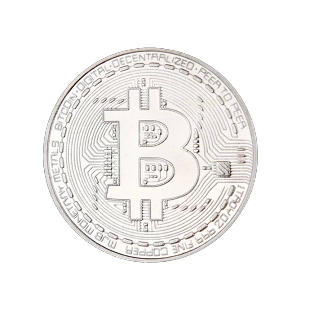 Bitcoin verzamelmunt zilver