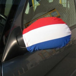 Autospiegel hoes rood/wit/blauw 2 stuks
