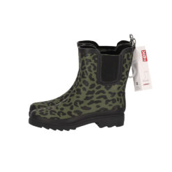 Regenlaarzen panterprint groen laag model maat 38