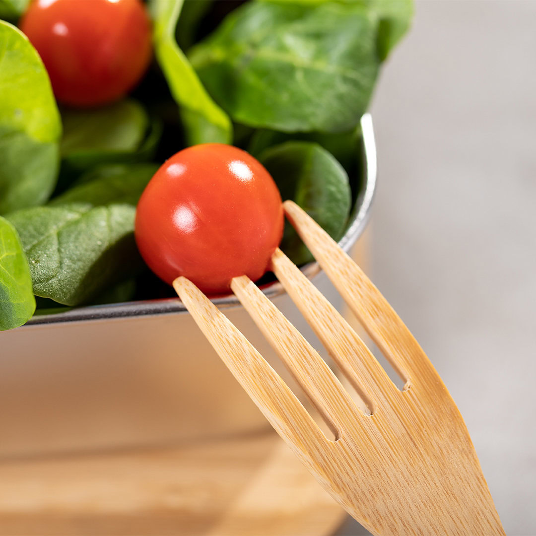 Bamboe lunchbox met bestek 600 ml - Afbeelding 12