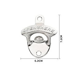 Alternative view of Bieropener muur zilver