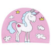 Kinder badmuts unicorn lichtroze