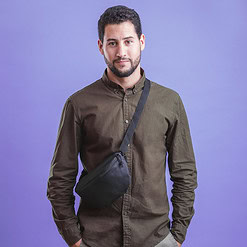 Alternative view of Fanny pack polyester blauw