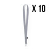 RPET keycord grijs, 10 stuks