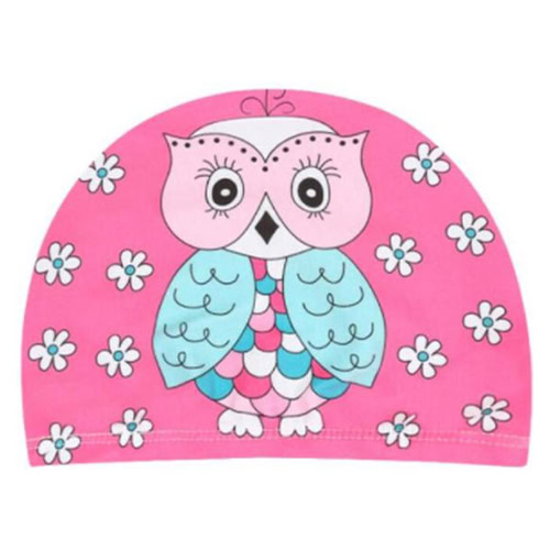 Badmuts kinderen uiltje - Roze