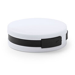 USB hub rond wit/zwart