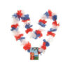 Hawaii bloemenkrans rood/wit/blauw