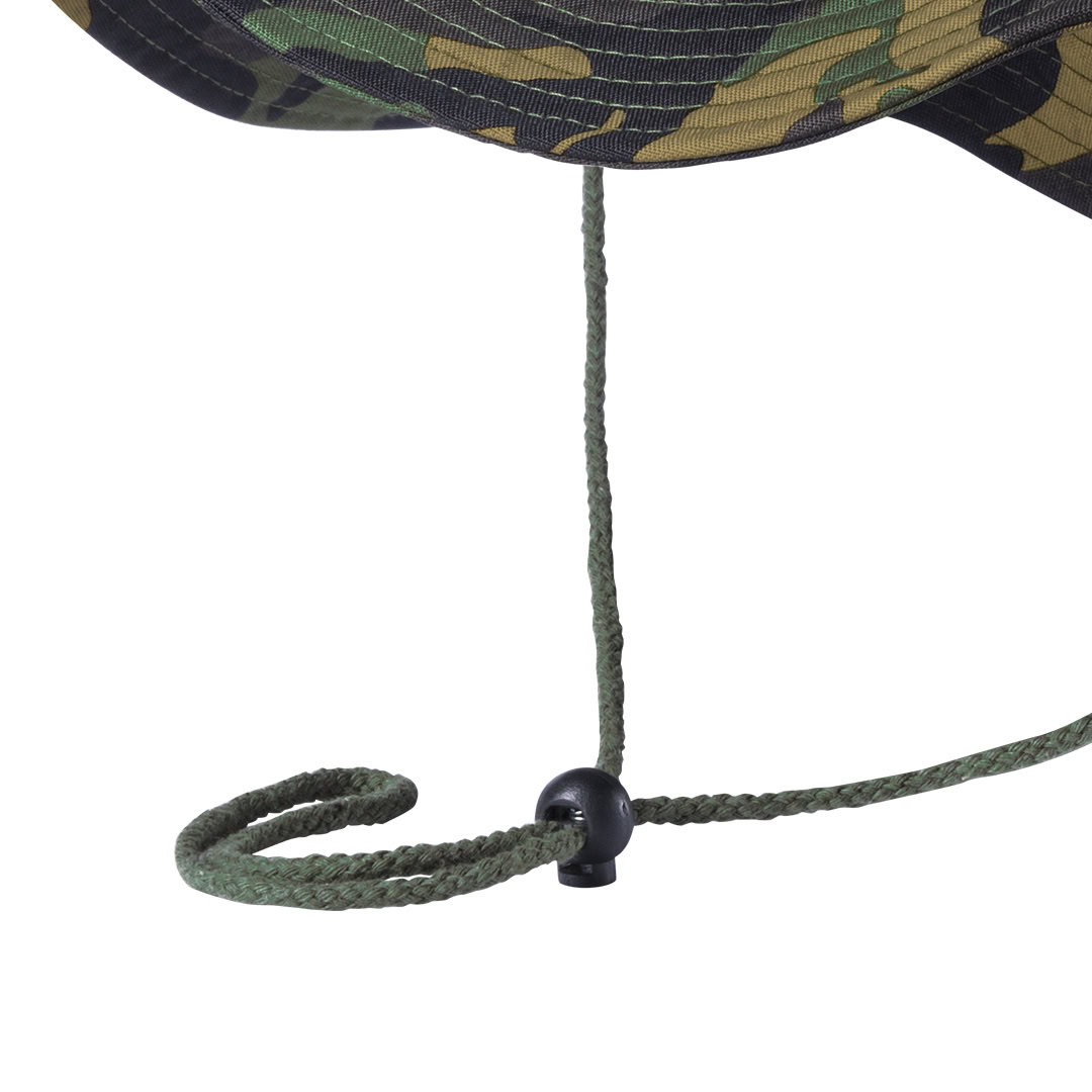 Safari hoed met verstelbaar koord camouflage - Afbeelding 2