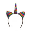 Unicorn haarband pailletten multicolor