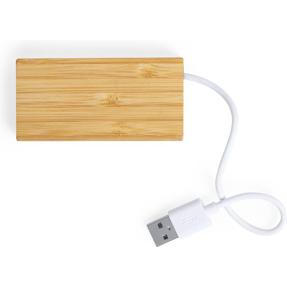 USB hub bamboe - Afbeelding 2