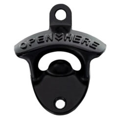Bieropener muur zwart
