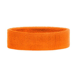 Zweetbandje hoofdband katoen/elastaan oranje