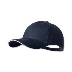Pet met gespsluiting katoen donkerblauw