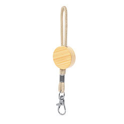 Bamboe sleutelhanger met koord