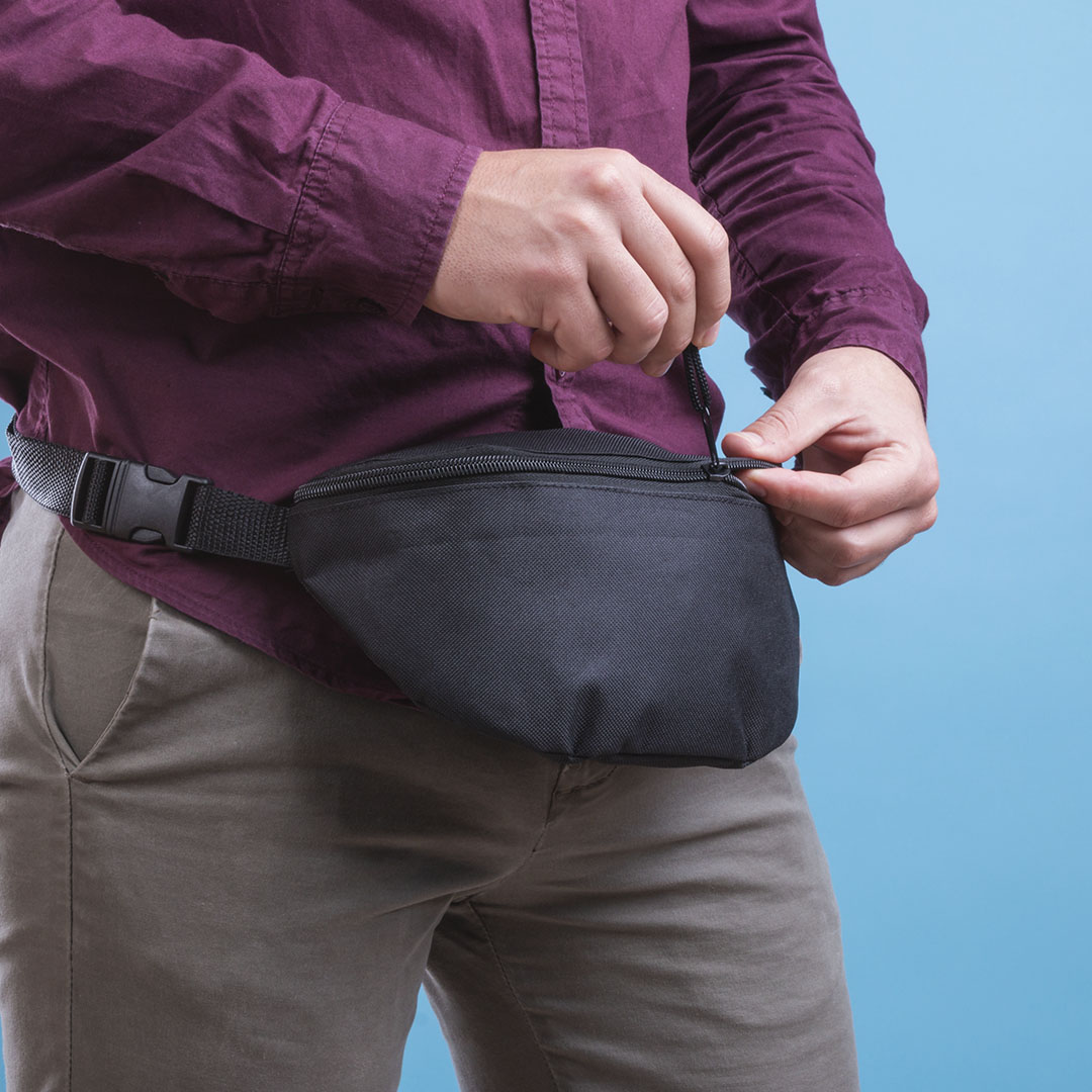 Fanny pack polyester blauw - Afbeelding 5
