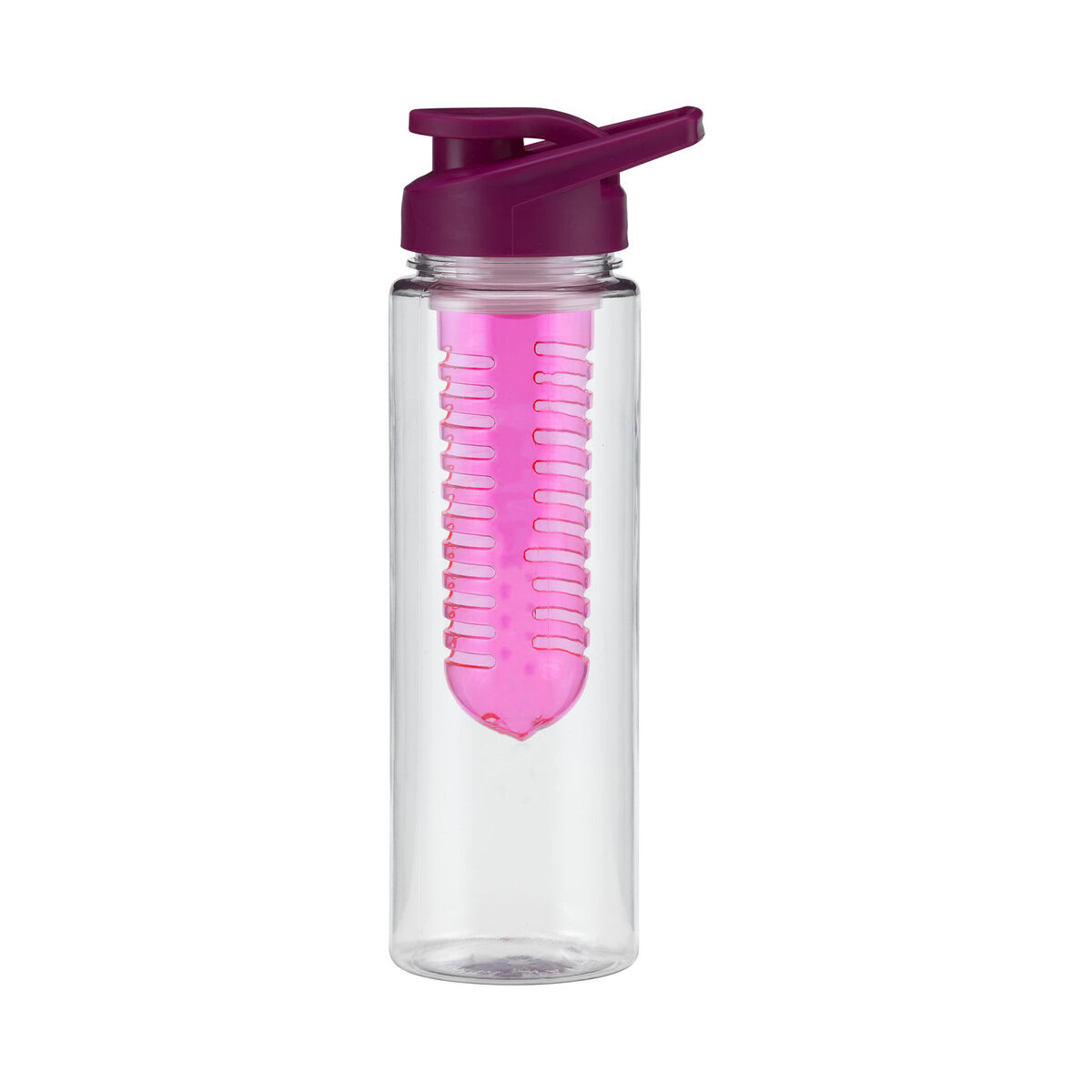Waterfles met infuser 700 ml roze