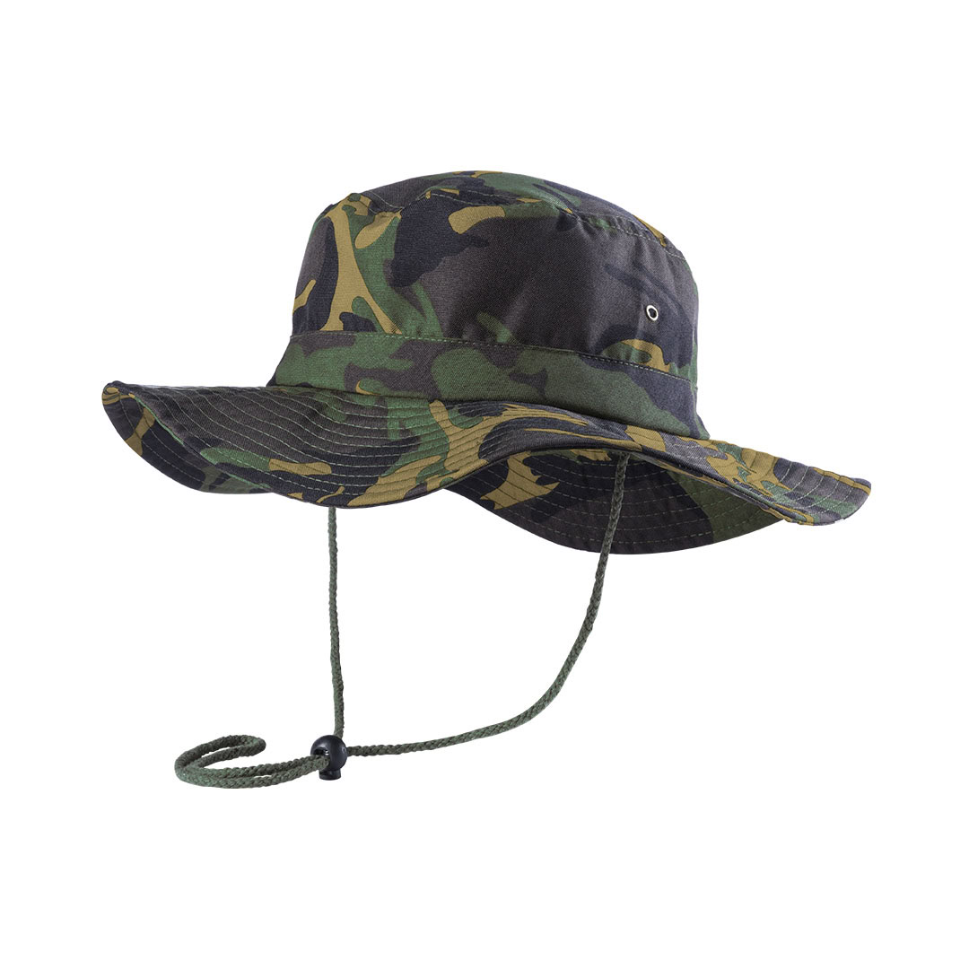 Safari hoed met verstelbaar koord camouflage