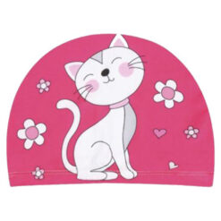 Kinder badmuts kat roze