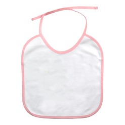 Slabbetje polyester roze