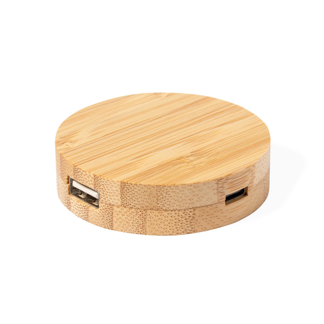 USB 2.0 hub bamboe
