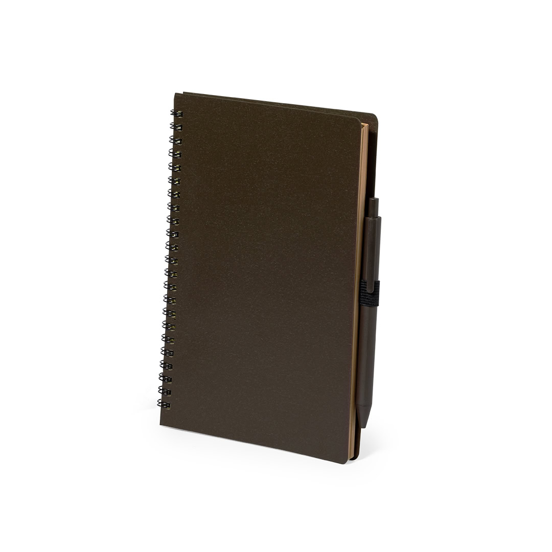 Notitieboek A5 van koffievezel met pen - Afbeelding 3