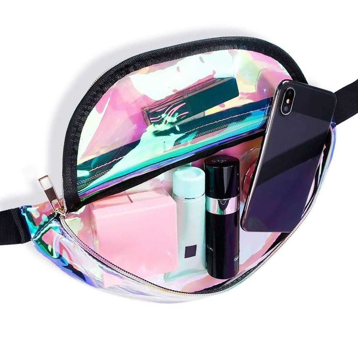 Fanny pack holografisch transparant - Afbeelding 3