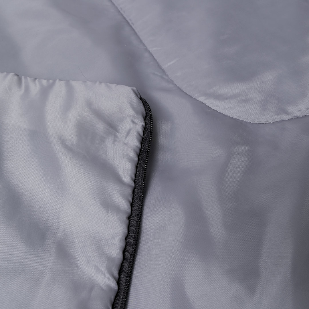 Slaapzak RPET/polyester 75 x 190 cm grijs - Afbeelding 3