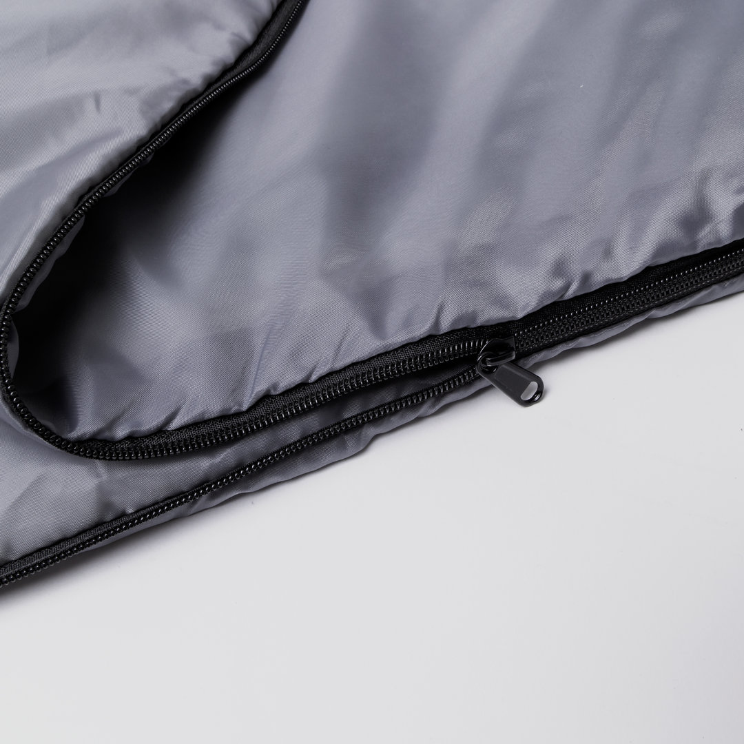 Slaapzak RPET/polyester 75 x 190 cm grijs - Afbeelding 5