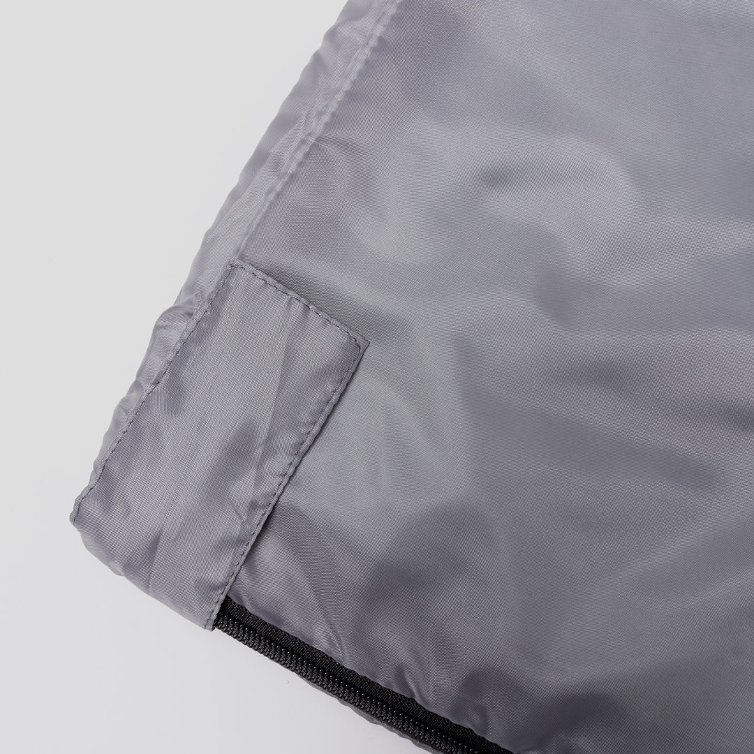 Slaapzak RPET/polyester 75 x 190 cm grijs - Afbeelding 4