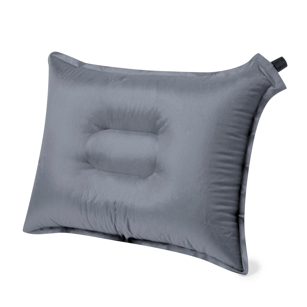 Zelfopblazend kussen RPET/polyester grijs