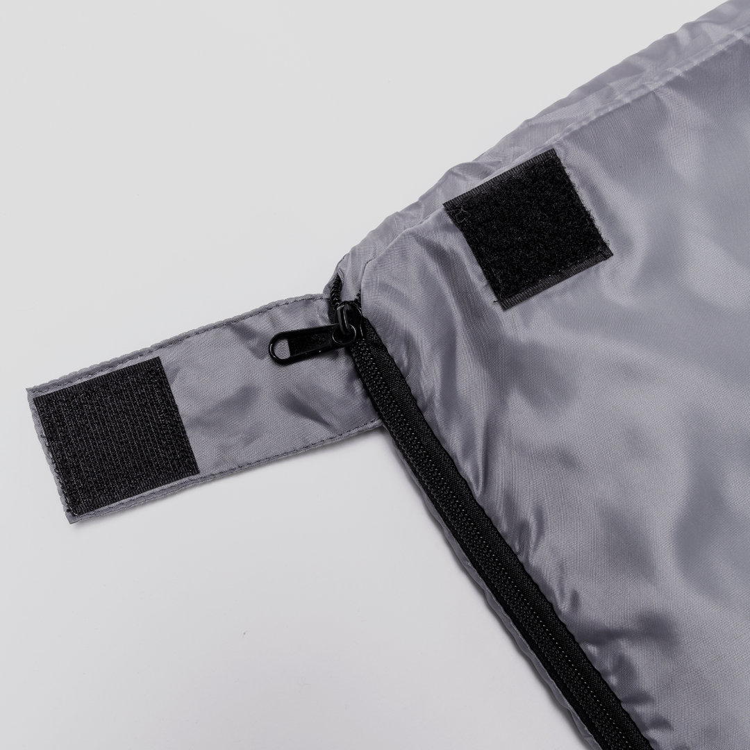 Slaapzak RPET/polyester 75 x 190 cm grijs - Afbeelding 6
